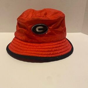 UGA Georgia‎ Bulldogs New Era Bucket Hat One Size Fits All Packable Preowned